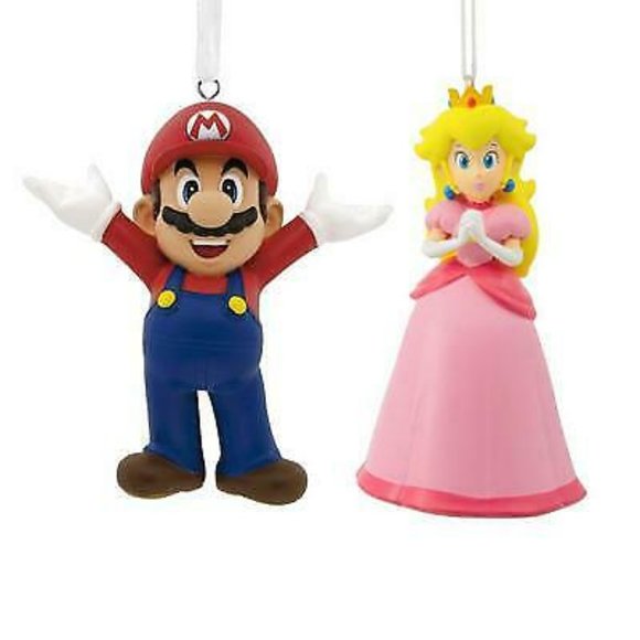 Hallmark Other - Super Mario Bros. Mario & Princess Peach Ornament